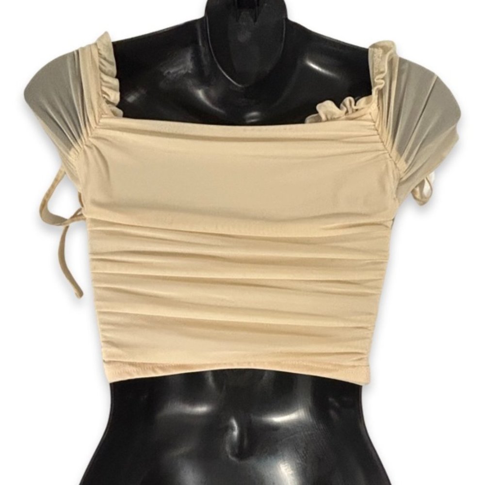 Windsor Women's Cream Colored Padded Clasp Secured Bustier Size Small - Picture 2 of 12